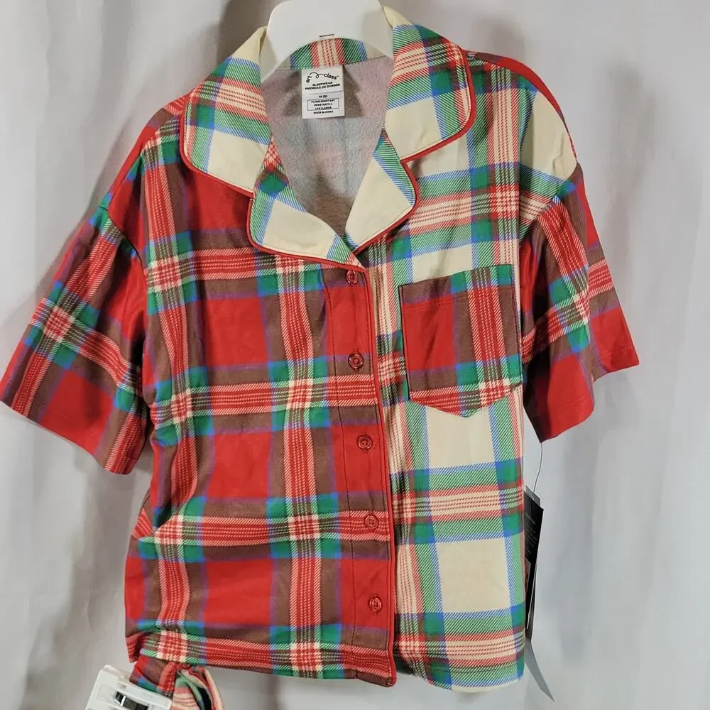 Art Class Short Sleeve Holiday Pajamas, Multi-color, Youth Sz S, NWT